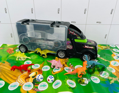 Фото Машина "Грузовик-динозавр / Truck Dino" + настольная игра в интернет-магазине axdv.ru