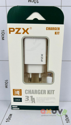 Фото Зарядный шнур ТYPE-С с USB адаптером PZX в интернет-магазине axdv.ru