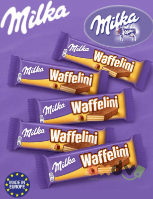 Фото Вафли Милка Ваффелини Шоколадный коктейль со сливочной начинкой / Milka Waffelini Chocomax 31гр*35шт (Импорт) в интернет-магазине axdv.ru