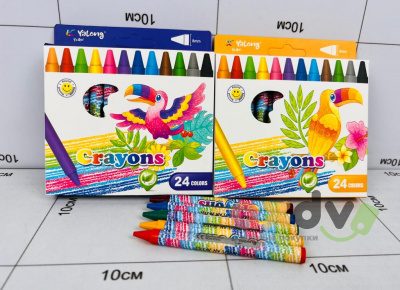 Фото Восковые карандаши 24 цветов Crayons в интернет-магазине axdv.ru