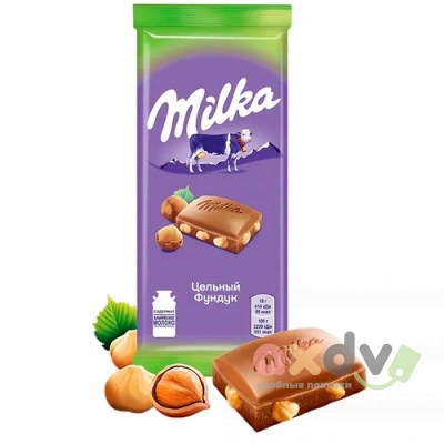 Фото Милка цельный фундук 85г*19 Импорт в интернет-магазине axdv.ru