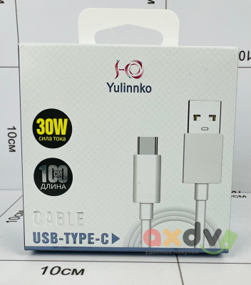 Фото Зарядный кабель USB-Type-C YL-F-1 в интернет-магазине axdv.ru