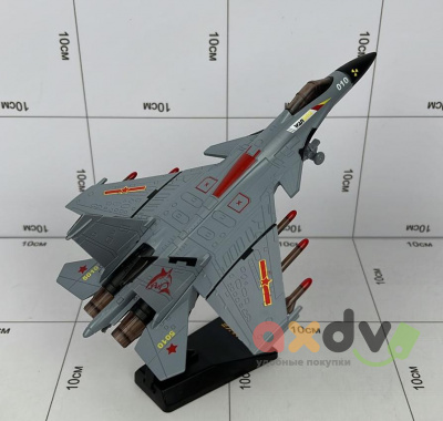 Фото Самолет металлический светозвуковой на подставке в интернет-магазине axdv.ru