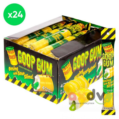 Фото Жевательная резинка Токсик Востл Слизистая жвачка / Toxic Wastle Goop Gum 43,5г*24шт*8бл (Импорт) в интернет-магазине axdv.ru