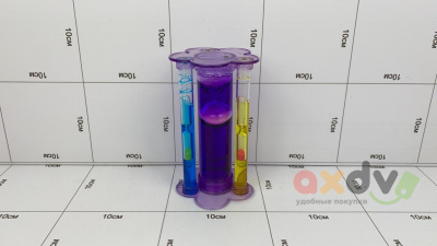 Фото Песочные часы с подсветкой Фиолетовые в интернет-магазине axdv.ru