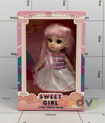 Фото Куколка "Милая девушка / Sweet Girl" в белом платюшке в интернет-магазине axdv.ru