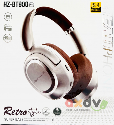 Фото Беспроводные наушники Ретро-стиль / Retro style HZ-BT900 Pro в интернет-магазине axdv.ru