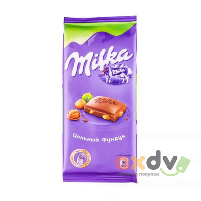 Фото Шоколад "Милка/Milka" Цельный фундук 19*85гр в интернет-магазине axdv.ru