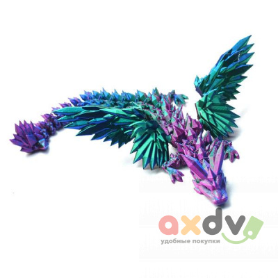 Фото Игрушка пластик 3D ДРАКОН С КРЫЛЬЯМИ в интернет-магазине axdv.ru