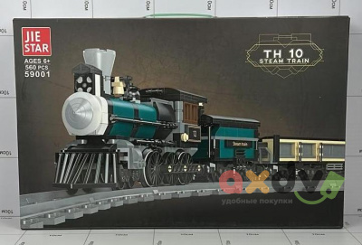 Фото Конструктор Поезд "Паровоз / Steam Train" в интернет-магазине axdv.ru