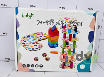 Фото Игрушка развивающаяся деревянная "Акробатическая Дженга / Acrobat Jenga Game" в интернет-магазине axdv.ru
