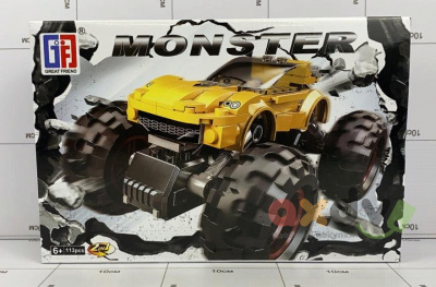 Фото Конструктор "Монстер / Monster" Желтый 113 дет. в интернет-магазине axdv.ru