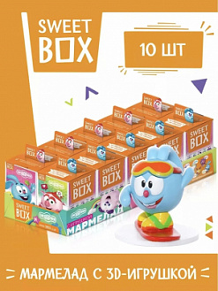 Фото СВИТБОКС / SWEET BOX "Смешарики" Мармелад с подарком в коробочке 10гр*10шт*12бл в интернет-магазине axdv.ru / аиксдв