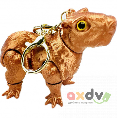 Фото Игрушка пластик 3D КАПИБАРА с карабином в интернет-магазине axdv.ru