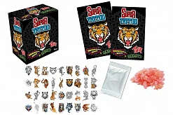 Фото Взрывающаяся карамель Супер татуировка / Super tattoo (тигр), 12*36*1г.; EC-033 в интернет-магазине axdv.ru / аиксдв