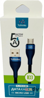 Фото Зарядный шнур Micro usb 100см (Андроид / Android ) YL-318 A-MK в интернет-магазине axdv.ru