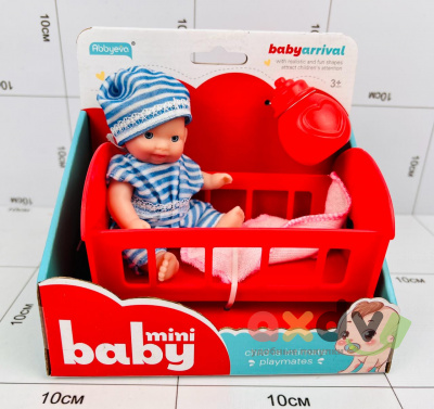 Фото Пупс в кроватке с "Малыш / Mini Baby" в интернет-магазине axdv.ru