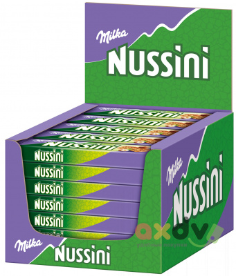 Фото Батончик Милка с вафлей Нуссини Nussini Wafelek 31.5г*35шт в интернет-магазине axdv.ru