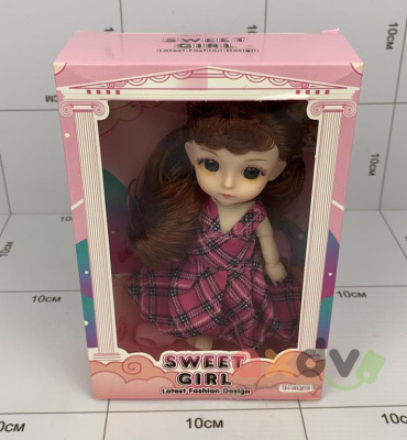 Фото Куколка "Милая девушка / Sweet Girl" в фиолетовом платюшке в интернет-магазине axdv.ru