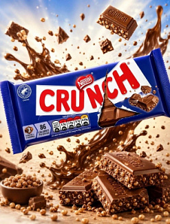 Фото АКЦИЯ!!! Шоколад  Нестле Кранч Пат/CRUNCH с воздушным рисом 70г*10шт*12бл (Импорт) срок до 28.02.2026 в интернет-магазине axdv.ru / аиксдв
