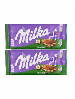 Фото Шоколад "Милка Фундук / Milka Hazelnuts" 80гр*25шт (Импорт) в интернет-магазине axdv.ru / аиксдв