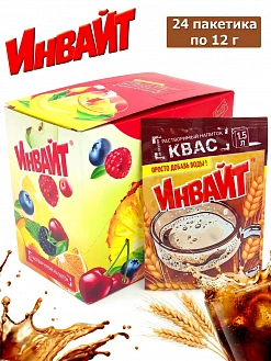 Фото Растворимый напиток Инвайт / Invite Квас 12г*24шт*6 блоков. в интернет-магазине axdv.ru / аиксдв
