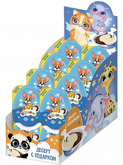 Фото КИДС БОКС / KIDS BOX "Зверюшки" Десерт с подарком 20г*16шт в интернет-магазине axdv.ru / аиксдв