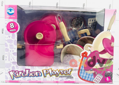 Фото Кухонный игровой набор детской посуды Kitchen Play Set 8psс в интернет-магазине axdv.ru