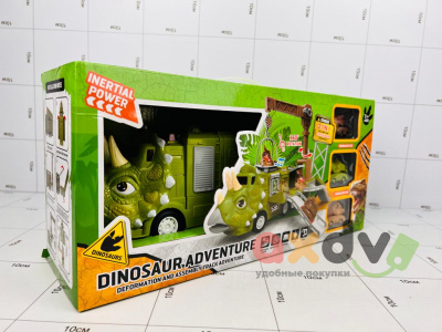 Фото Игровой набор "Приключение с динозавром / Dinosaur adventure" светозвуковой с горками в интернет-магазине axdv.ru