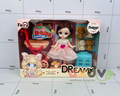 Фото Кукла "Мечта / Dream" с коляской и щенками в интернет-магазине axdv.ru
