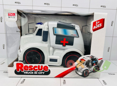 Фото Машина светозвуковая Спасательный грузовик в городе / "Rescue" Truck in sity в интернет-магазине axdv.ru