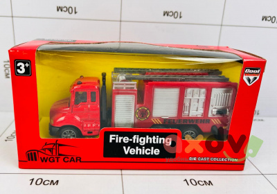 Фото Пожарная машина металлическая инерционная Fire-Fighting vehicle в интернет-магазине axdv.ru