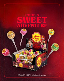 Фото Чупа-чупс "Очень странные дела" (Chupa Chups "Stranger Things") 12гр*50шт*8бл в интернет-магазине axdv.ru / аиксдв