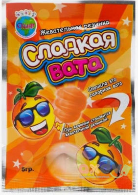 Фото Жевательная резинка "Сладкая вата" 5гр*24шт*12бл в интернет-магазине axdv.ru
