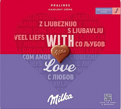 Фото Коробка конфет "Милка/Milka" с ореховым кремом 110г*10шт (Импорт) в интернет-магазине axdv.ru / аиксдв