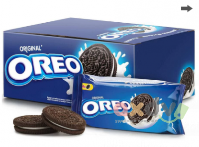 Фото Печенье "Орео/Oreo" с какао и с начинкой с ванильным вкусом 38гр*12шт в интернет-магазине axdv.ru