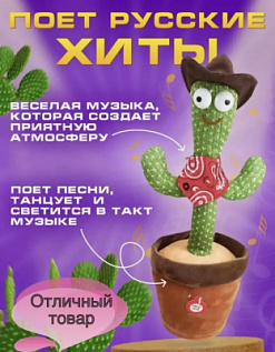 Фото Танцующий Кактус в одежде, цвета микс в интернет-магазине axdv.ru / аиксдв