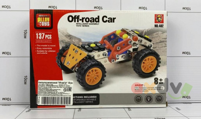 Фото Конструктор металлический "Автомобиль для бездорожья / Off-road Car" 137 дет. в интернет-магазине axdv.ru