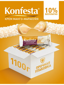 Фото Конфеты KONFESTA глазированные с начинкой манго-маракуйя 1100 гр. в интернет-магазине axdv.ru / аиксдв