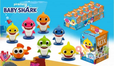 Фото СВИТБОКС / SWEET BOX "Детеныш акулы / Baby Shark" Мармелад с подарком в коробочке 10гр*10шт*12бл в интернет-магазине axdv.ru