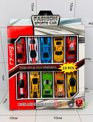 Фото Набор металлических машин "Модный спортивный автомобиль / Fashion Sports car" 10 дет. в интернет-магазине axdv.ru