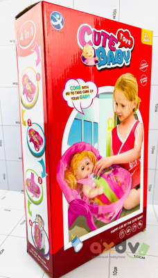 Фото Кукла с кроваткой-переноской "Милый малыш / Cute Baby" в интернет-магазине axdv.ru