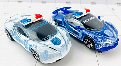 Фото Машинка светозвуковая (самодвижущаяся) Полицейский Бугатти / Police Bugatti 1/8шт в интернет-магазине axdv.ru / аиксдв