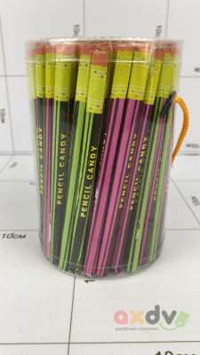 Фото Драже "Конфета-карандаш / Pencil candy" (банка) 12*100*5г в интернет-магазине axdv.ru