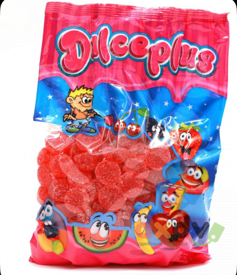 Фото Мармелад "Дульсеплюс / Dulceplus" Клубника в сахаре 100г*12шт в интернет-магазине axdv.ru