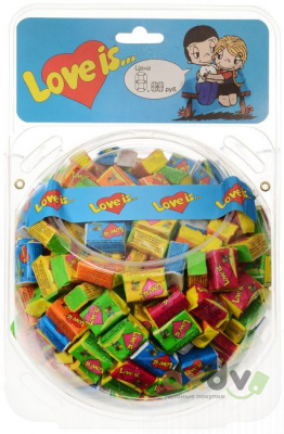 Фото "Любовь - это / LOVE IS" жевательная резинка Микс в сфере 6*1 (200*4,2) в интернет-магазине axdv.ru