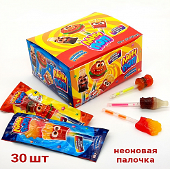 Фото Карамель на неоновой палочке Ланч Поп® 10г*30шт*24б в интернет-магазине axdv.ru / аиксдв