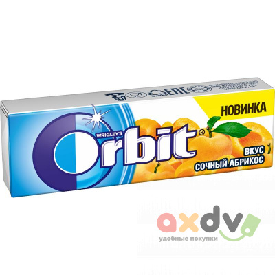 Фото Жевательная резинка "Орбит/Orbit Пряный Абрикос" 13,6г 30/60 в интернет-магазине axdv.ru