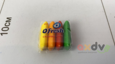 Фото Жевательная резинка О'фреш / O'fresh (с фруктовым вкусом), 40*50*5гр в интернет-магазине axdv.ru