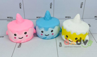 Фото Антистресс жмяка "Кексик" светящийся в интернет-магазине axdv.ru